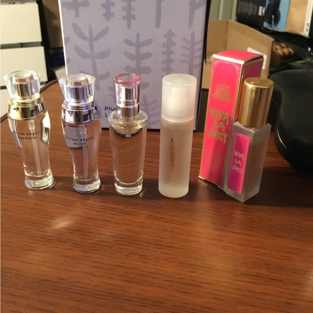 5 Qty Small Trial Sizes of Variety Perfume/ Rollerball.